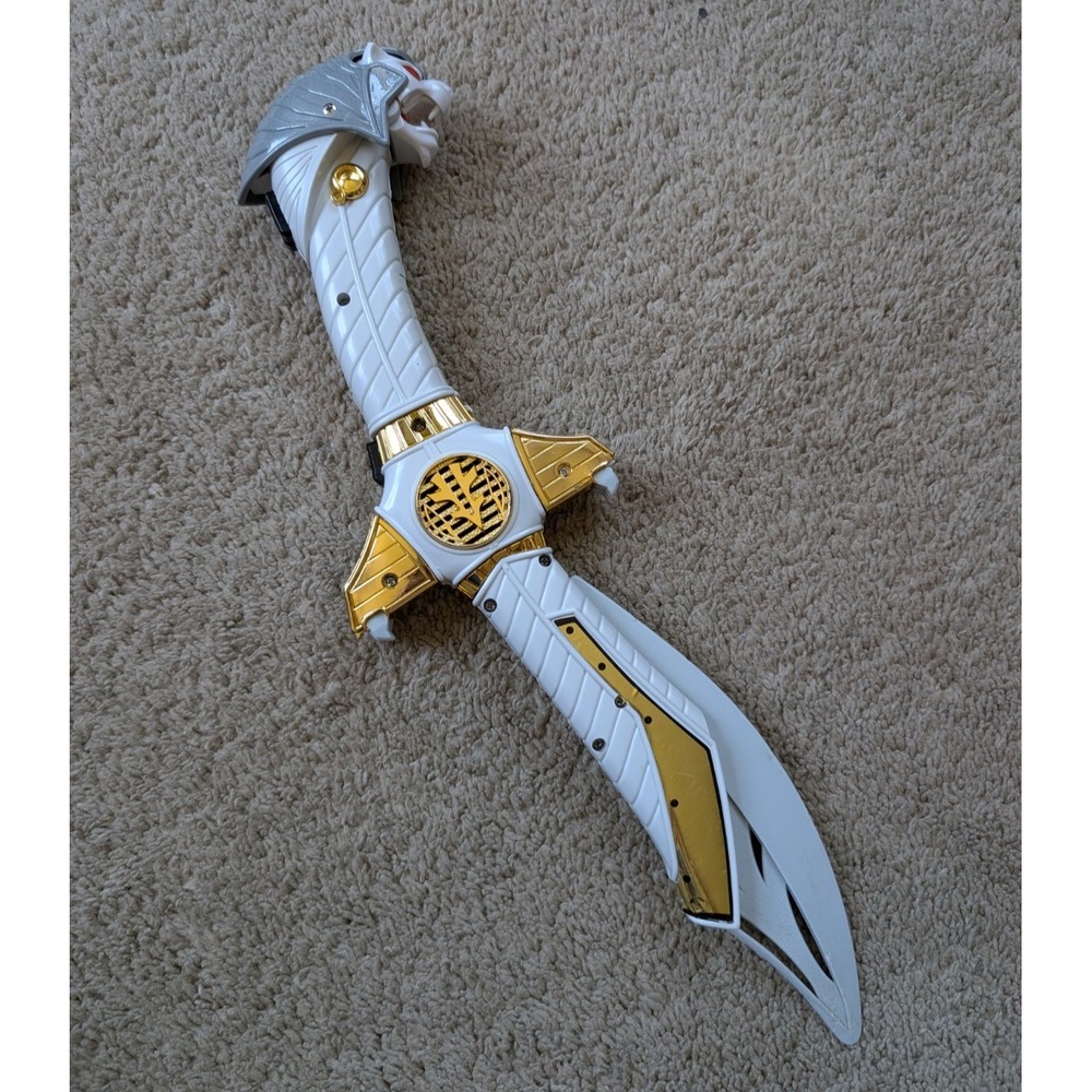 Vintage 1994 Mighty Morphin Power Rangers Saba Saber Tiger Sword Bandai WORKING